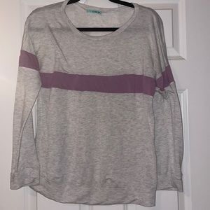 Grey & Purple Light Weight Sweatshirt